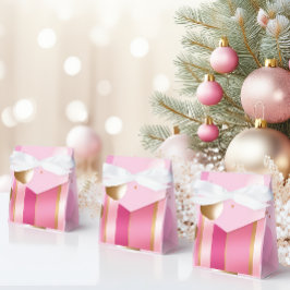 Caja Para Regalos Elegante rosa y metálico