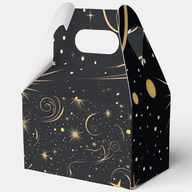 Caja Para Regalos Elegante Starry Night Gift Box (Reverso )