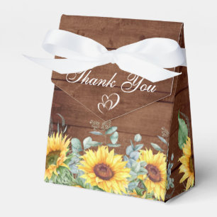 Caja Para Regalos Elegante Sunflowers Eucalyptus Floral Gift Boda