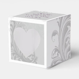 Caja Para Regalos Elegante Swirl Favor/Regalo Box