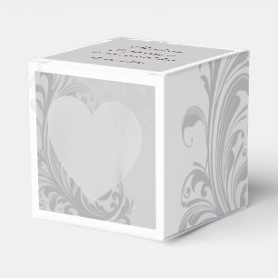 Caja Para Regalos Elegante Swirl Favor/Regalo Box