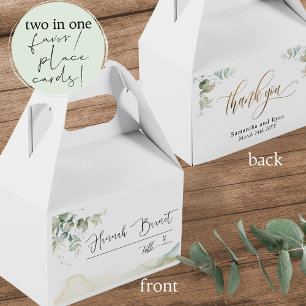 Caja Para Regalos Elegante tarjeta de lugar de vegetación /