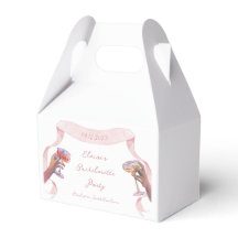 Elegante tostada Bachelorette Cute Cinta Rosa Únic