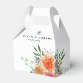 Caja Para Regalos Elegante Vegetación Acuarela Ducha Bridal