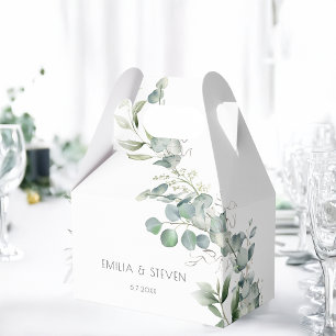Caja Para Regalos Elegante vegetación eucalipto