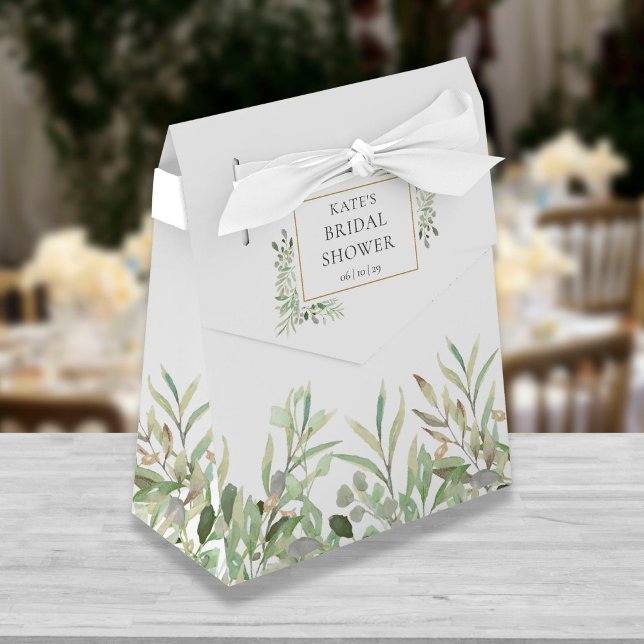 Caja Para Regalos Elegante vegetación Foliage Bridal Shower (Subido por el creador)