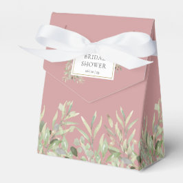 Caja Para Regalos Elegante vegetación Foliage Dusty Rosa Bridal Show