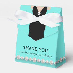 Caja Para Regalos Elegante Verde azulado Blue Tiffany Theme Baby Sho