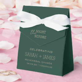 Caja Para Regalos Elegante verde esmeralda la noche antes del Boda