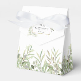 Caja Para Regalos Elegante verde Foliage Birthday Favor Box