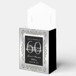 Caja Para Regalos Elegante y decorativo Aniversario Boda de Plata 60