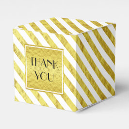 Caja Para Regalos Elegantes bandas de oro Gracias