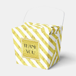 Caja Para Regalos Elegantes bandas de oro Gracias