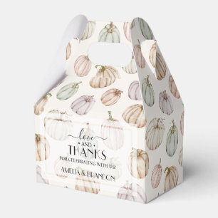 Caja Para Regalos Elegantes calabazas género Baby Shower neutro