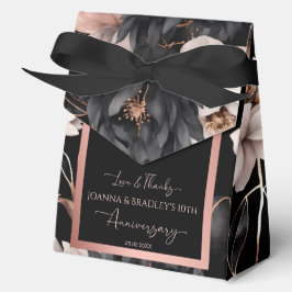 Caja Para Regalos Elegantes favores de aniversario de oro rosa negro