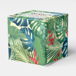 Caja Para Regalos Elegantes flores palmas Monstera