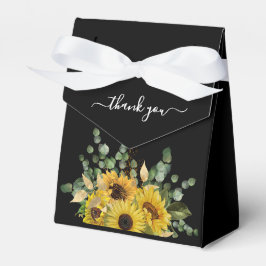 Caja Para Regalos Elegantes Girasoles florales Gracias Boda