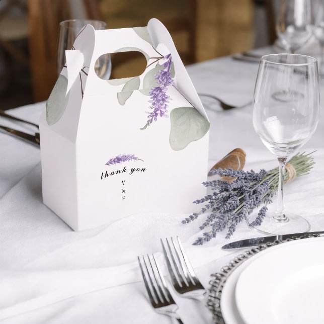 Caja Para Regalos Elegantes Hojas de Eucalipto Lavanda (Subido por el creador)