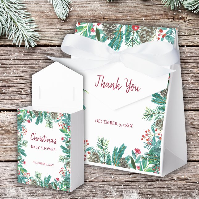 Caja Para Regalos Elegantes Navidades de acuarela Baby Shower (Subido por el creador)