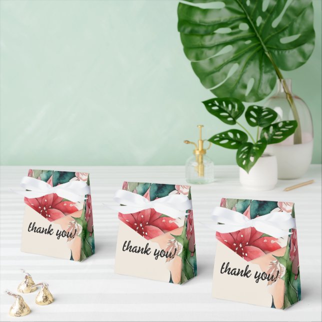 Caja Para Regalos Elegantes Navidades de acuarela Wreath Boda (Múltiple)