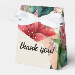 Caja Para Regalos Elegantes Navidades de acuarela Wreath Boda