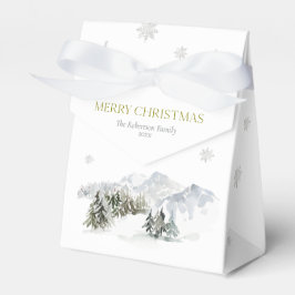Caja Para Regalos Elegantes Navidades de la montaña de invierno