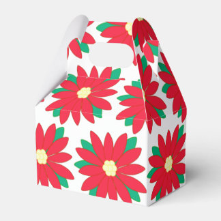 Caja Para Regalos Elegantes Navidades del patrón floral de la poinse