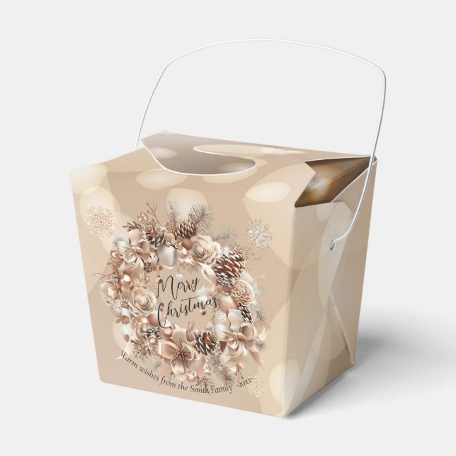 Caja Para Regalos Elegantes Navidades Fiesta moderno (Front Side)