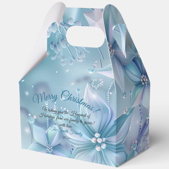 Caja Para Regalos Elegantes Navidades Fiesta moderno (Anverso)