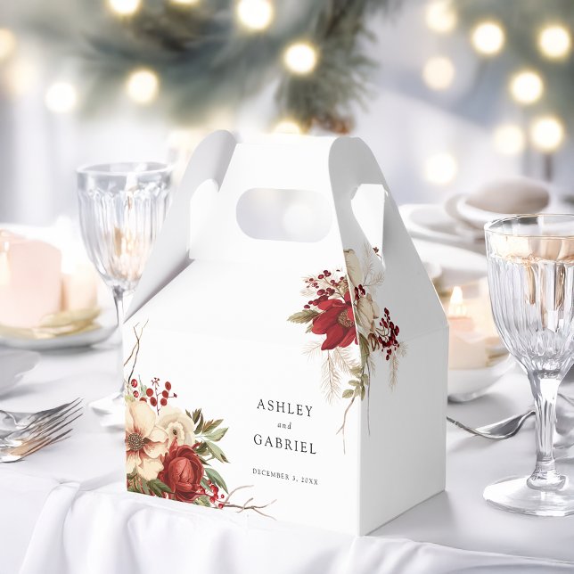 Caja Para Regalos Elegantes Navidades Floral de Invierno (Subido por el creador)