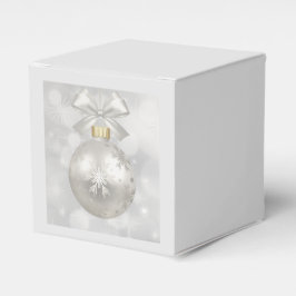 Caja Para Regalos Elegantes Navidades plateados bailan sobre las luc