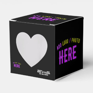 CAJA PARA REGALOS ELEGANTES PERSONALIZABLES NEGROS MODERNOS VERIFICA