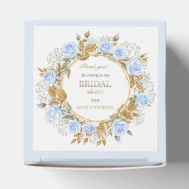 Caja Para Regalos Elegantes Rosas azul turbulento y respiro de bebé