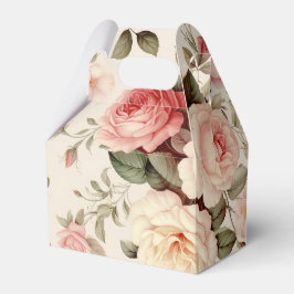 Caja Para Regalos Elegantes Rosas de inglés rosado