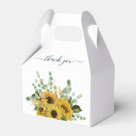 Caja Para Regalos Elegantes Sunflowers Gracias