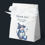 Caja Para Regalos Elegantes vacaciones de invierno para Navidades de<br><div class="desc">Navidades De Snowman Elegantes Vacaciones De Invierno Favorecen A Las Cajas. Diseño único,  bonito y elegante. Fácil de personalizar. El estilo de letra,  el tamaño y los colores se pueden cambiar. Elementos coincidentes disponibles.</div>