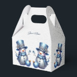 Caja Para Regalos Elegantes vacaciones de invierno para Navidades de<br><div class="desc">Navidades De Snowman Elegantes Vacaciones De Invierno Favorecen A Las Cajas. Diseño único,  bonito y elegante. Fácil de personalizar. El estilo de letra,  el tamaño y los colores se pueden cambiar. Elementos coincidentes disponibles.</div>