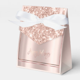 Caja Para Regalos Elegantes vacaciones de rosa dorado