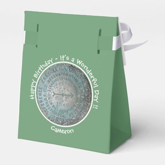 Caja Para Regalos Elementos Fiestas de referencia de la montaña de S (Reverso)