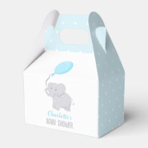 Elephant Baby Shower Boy Cute Favorito Box