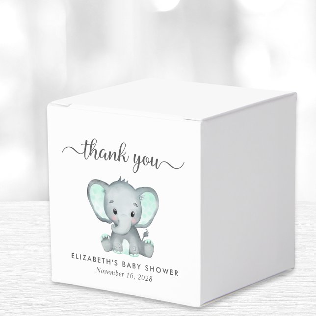 Caja Para Regalos Elephant Baby Shower Gracias (Subido por el creador)