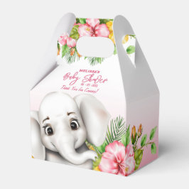 Caja Para Regalos Elephant Safari Tropical Jungle Baby Shower