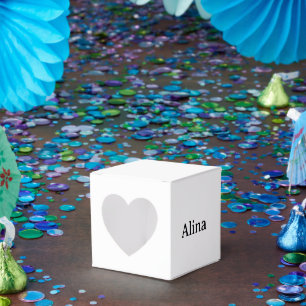 Caja Para Regalos eliminar texto agregar propio diseño Corazón 2" x 