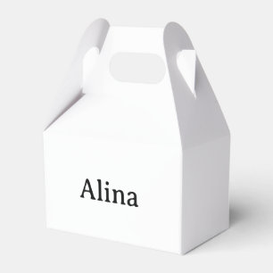 Caja Para Regalos eliminar texto agregar propio diseño Pequeño Gable