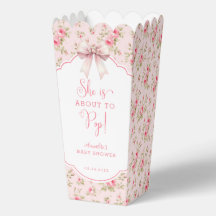 Ella está a punto de pop floral inundar Baby Showe