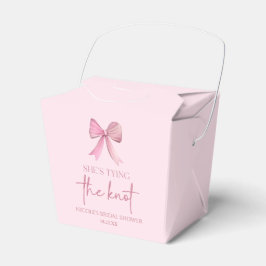 Caja Para Regalos Ella Está Atando El Nudo Rosa Arco Despedida de So