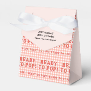 Caja Para Regalos Ella está lista para estallar Retro Gingham Rojo G