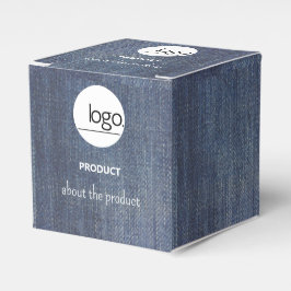 CAJA PARA REGALOS EMBALAJE DE MARCA NEGRO OSCURO VINTAGE LOGO BUSINE