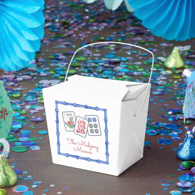 Caja Para Regalos Embalse de agua Mahjong Tiles y Bows (Fiesta)