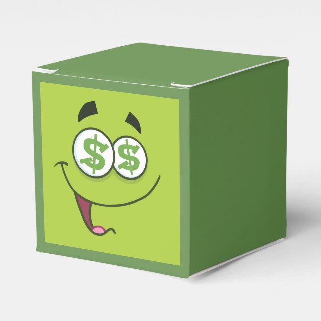 Caja Para Regalos Emoji de dinero feliz (Costado Anverso)